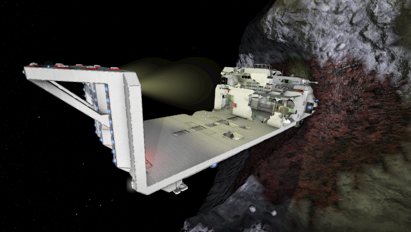 space engineers asteroid wreckage