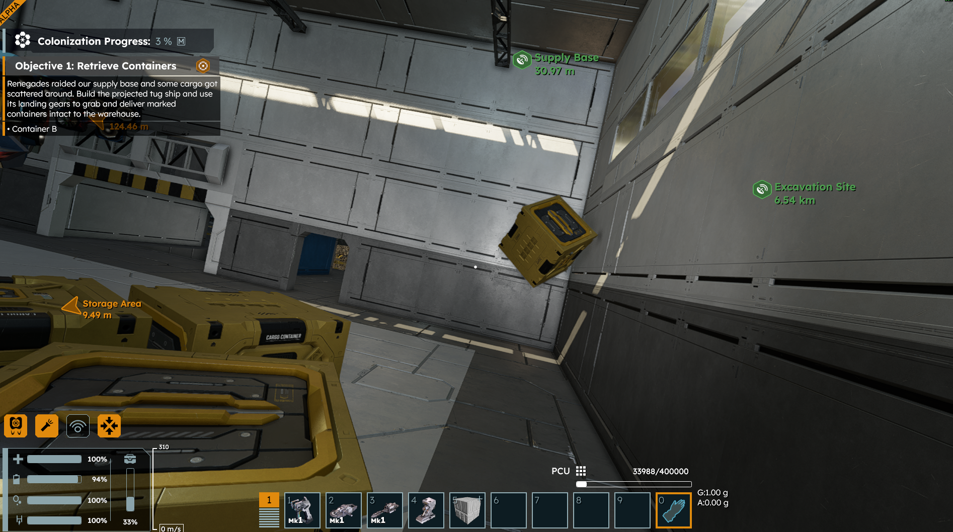 0G block in 1G planet | Space Engineers PC Support