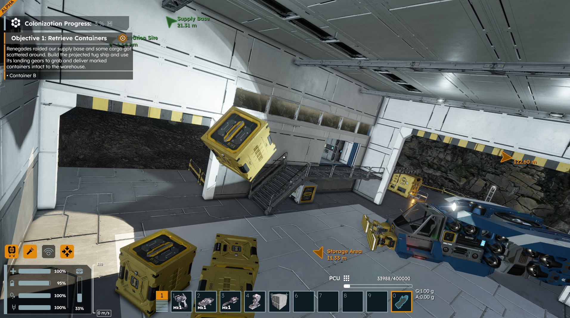 0G block in 1G planet | Space Engineers PC Support