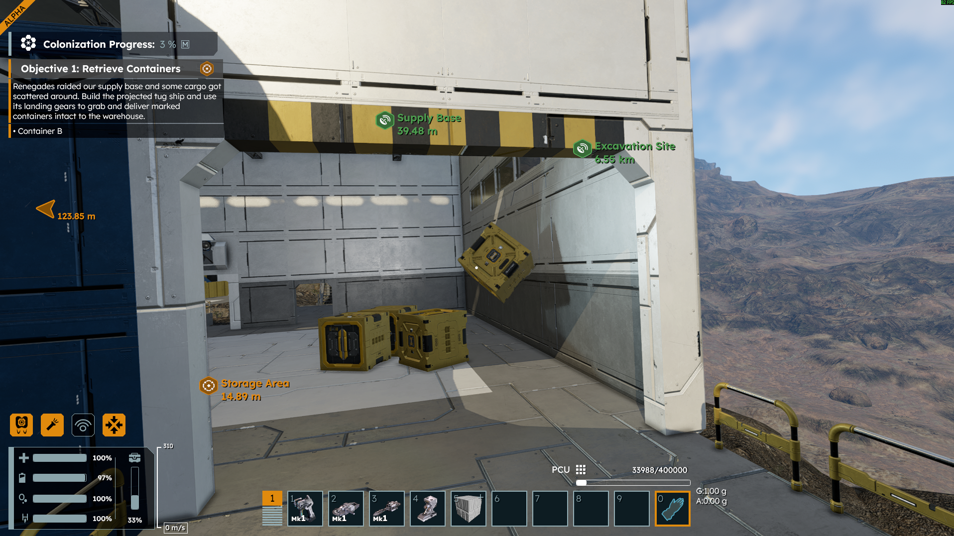 0G block in 1G planet | Space Engineers PC Support