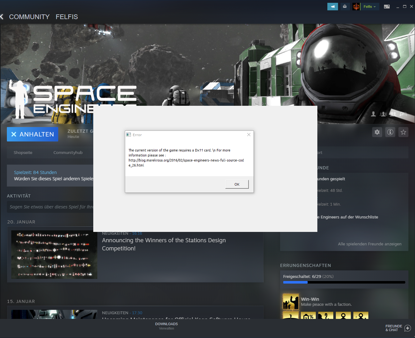 how to download directx 11 for space engineers