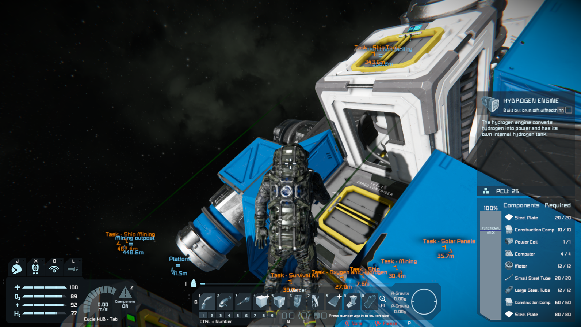 space engineers ore detector not working